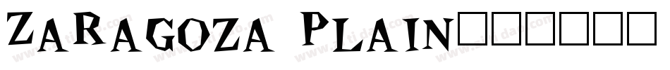 Zaragoza Plain字体转换